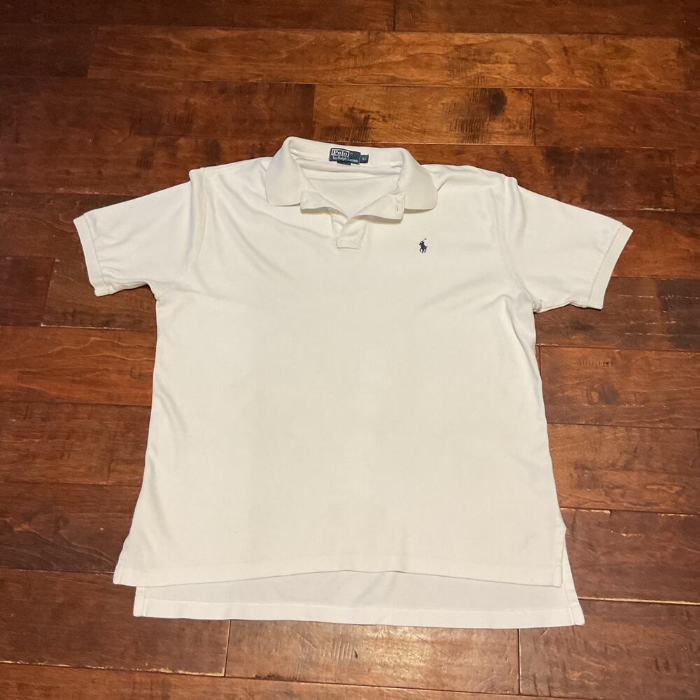 Men's Polo by Ralph Lauren White Pull Over Sz XXL